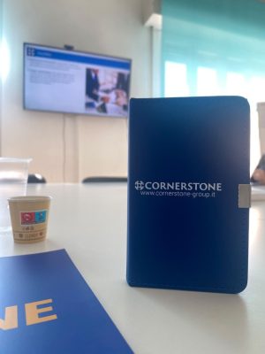 Cornerstone training materials during the entrepreneurship workshop