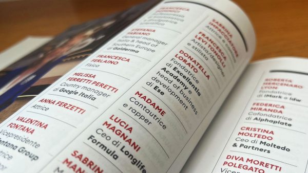Page of Forbes Italia magazine listing Donatella Lorato among the 100 Women of Success.